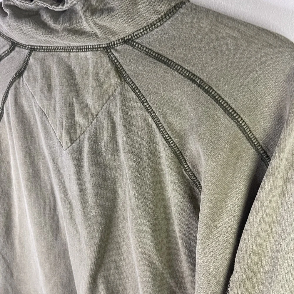 The Territory Ahead Sweater Mens XL Olive Green Half Zip Pullover‎ Casual Hiking